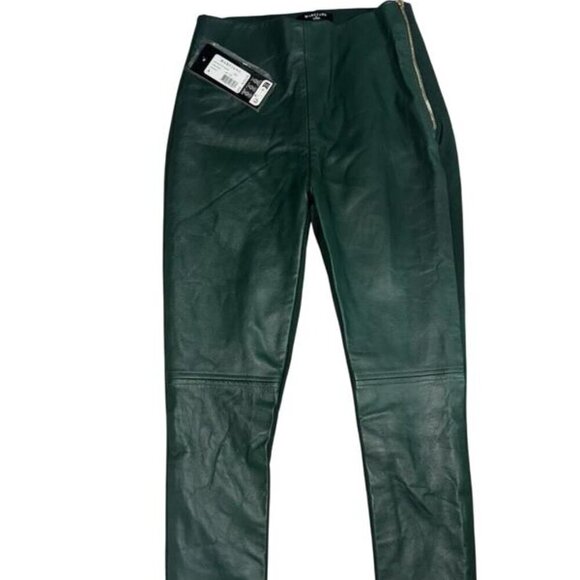 NEW MARCIANO Women's Coy Leather High Rise Leggings Alpine Grove Size 8 - Picture 1 of 5